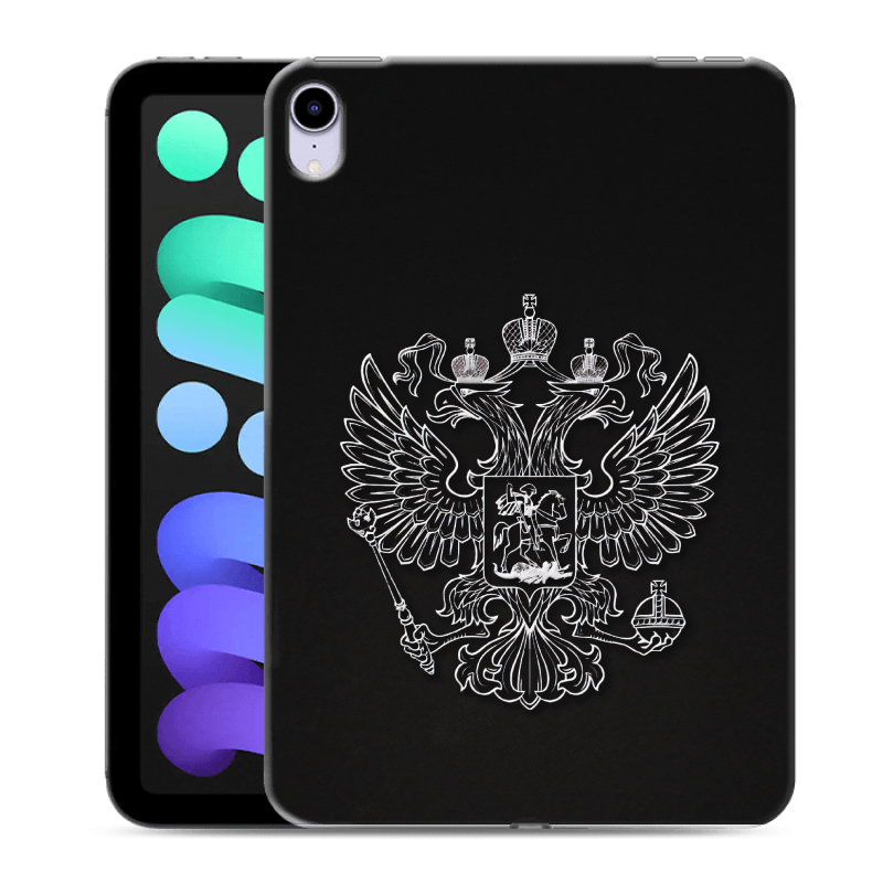 Силиконовый чехол на Ipad Mini (2021) с принтом Герб России Силиконовый чехол на Ipad Mini (2021) с принтом Герб России