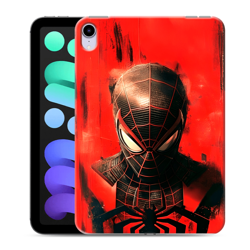 Силиконовый противоударный чехол на Ipad Mini (2021) с принтом человек паук spiderman Силиконовый противоударный чехол на Ipad Mini (2021) с принтом человек паук spiderman