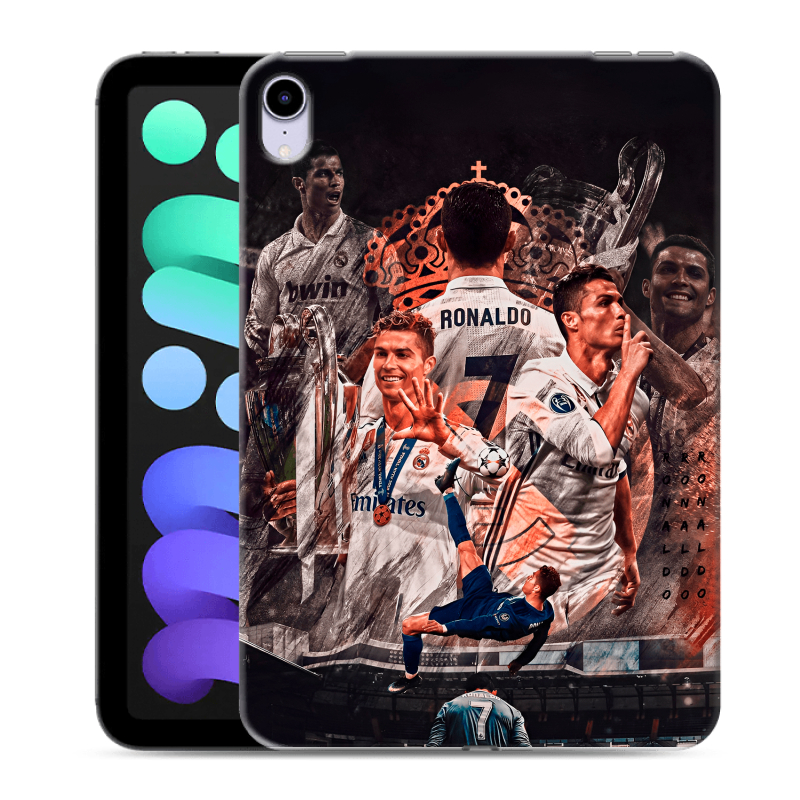 Силиконовый чехол на Ipad Mini (2021) с принтом Реал Роналдо Real Ronaldo Силиконовый чехол на Ipad Mini (2021) с принтом Реал Роналдо Real Ronaldo