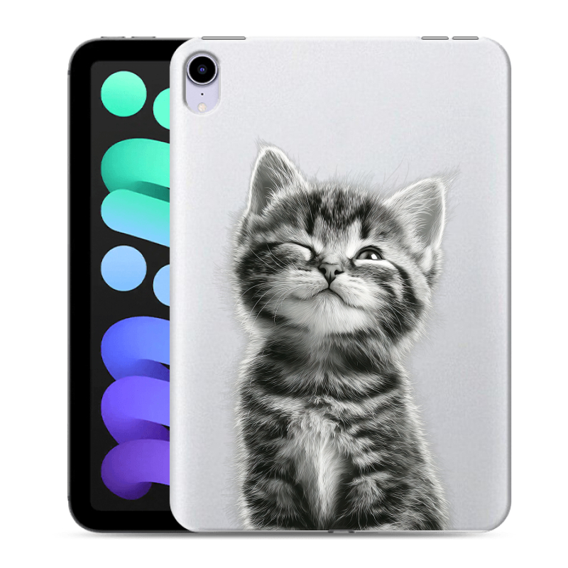 Силиконовый чехол на Ipad Mini (2021) с принтом Котенок Силиконовый чехол на Ipad Mini (2021) с принтом Котенок