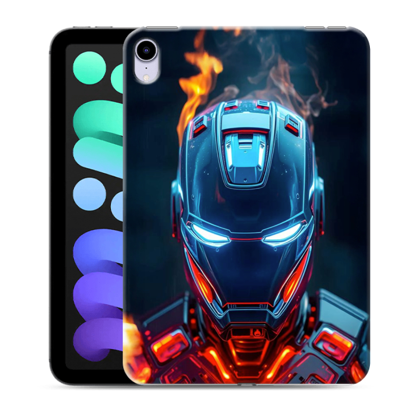Силиконовый противоударный чехол на Ipad Mini (2021) с принтом IronMan Железный человек Силиконовый противоударный чехол на Ipad Mini (2021) с принтом IronMan Железный человек