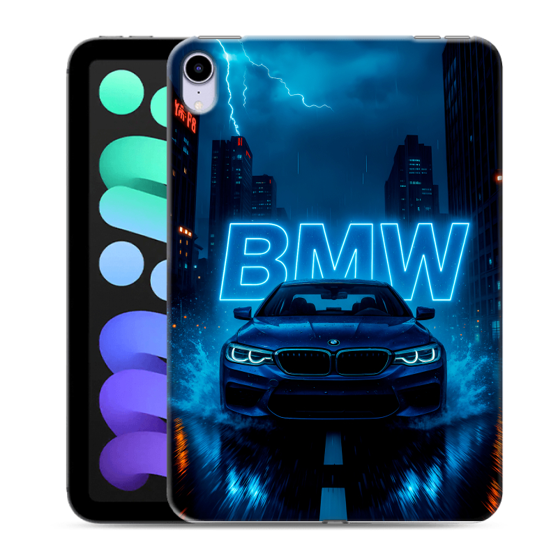 Силиконовый противоударный чехол на Ipad Mini (2021) с принтом BMW БМВ Силиконовый противоударный чехол на Ipad Mini (2021) с принтом BMW БМВ