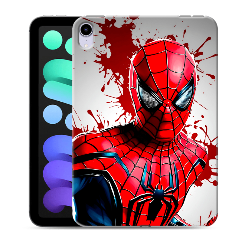 Силиконовый противоударный чехол на Ipad Mini (2021) с принтом Spiderman Человек паук Силиконовый противоударный чехол на Ipad Mini (2021) с принтом Spiderman Человек паук