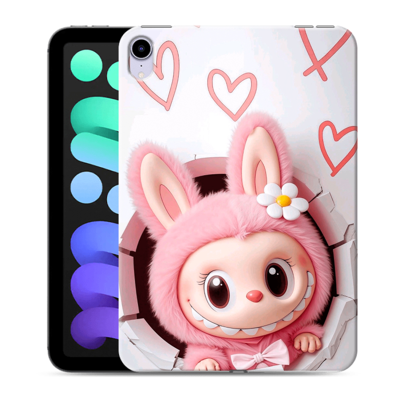 Силиконовый противоударный чехол на Ipad Mini (2021) с принтом Labubu Лабубу Силиконовый противоударный чехол на Ipad Mini (2021) с принтом Labubu Лабубу