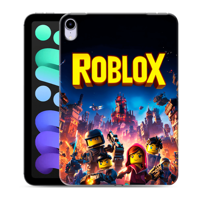 Силиконовый противоударный чехол на Ipad Mini (2021) с принтом Roblox Роблокс Силиконовый противоударный чехол на Ipad Mini (2021) с принтом Roblox Роблокс