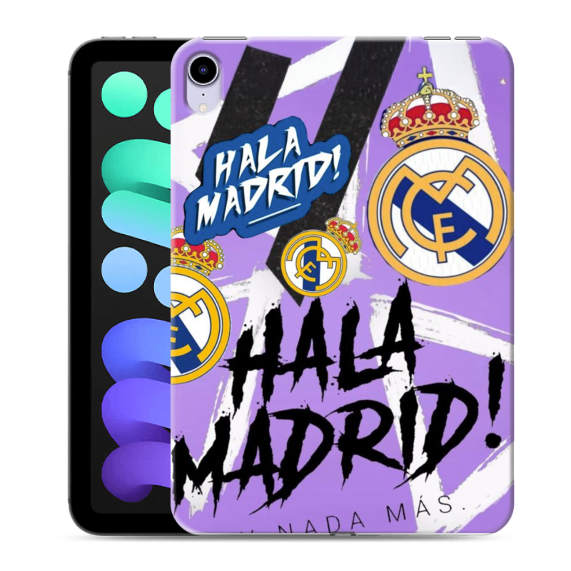 Силиконовый противоударный чехол на Ipad Mini (2021) с принтом Real Madrid Реал Мадрид Силиконовый противоударный чехол на Ipad Mini (2021) с принтом Real Madrid Реал Мадрид