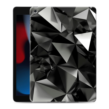 Силиконовый чехол на планшета Ipad 10.2 (2021) с принтом Черные кристаллы Силиконовый чехол на планшета Ipad 10.2 (2021) с принтом Черные кристаллы