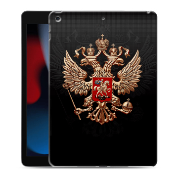 Силиконовый чехол на планшета Ipad 10.2 (2021) с принтом Герб России Силиконовый чехол на планшета Ipad 10.2 (2021) с принтом Герб России