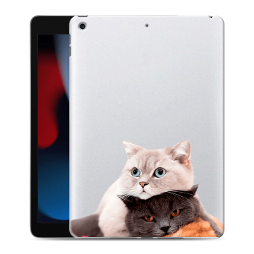Силиконовый чехол на планшета Ipad 10.2 (2021) с принтом Кошки Силиконовый чехол на планшета Ipad 10.2 (2021) с принтом Кошки