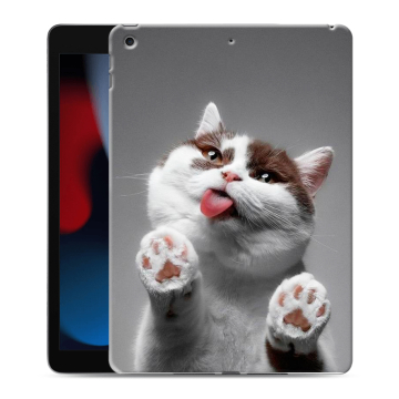 Силиконовый чехол на планшета Ipad 10.2 (2021) с принтом Коты Силиконовый чехол на планшета Ipad 10.2 (2021) с принтом Коты
