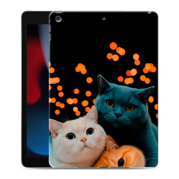 Силиконовый чехол на планшета Ipad 10.2 (2021) с принтом Кошки Силиконовый чехол на планшета Ipad 10.2 (2021) с принтом Кошки