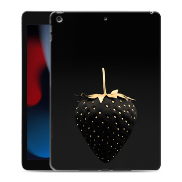 Силиконовый чехол на планшета Ipad 10.2 (2021) с принтом Черная клубника Силиконовый чехол на планшета Ipad 10.2 (2021) с принтом Черная клубника