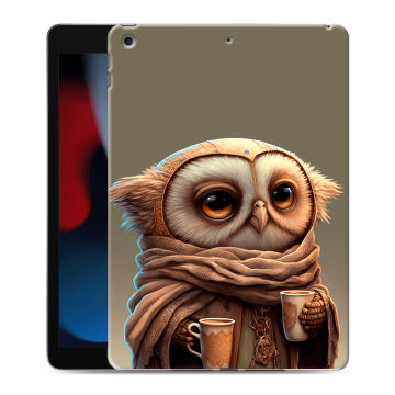 Силиконовый чехол на планшета Ipad 10.2 (2021) с принтом Сова Силиконовый чехол на планшета Ipad 10.2 (2021) с принтом Сова