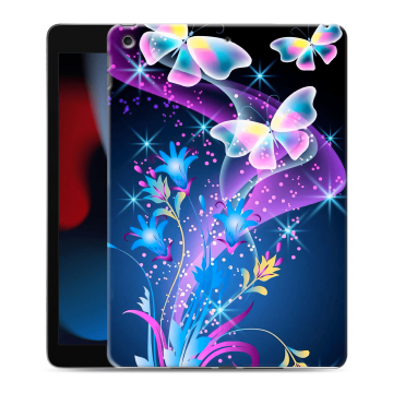 Силиконовый чехол на Ipad 10.2 (2021) с принтом Бабочки Силиконовый чехол на Ipad 10.2 (2021) с принтом Бабочки