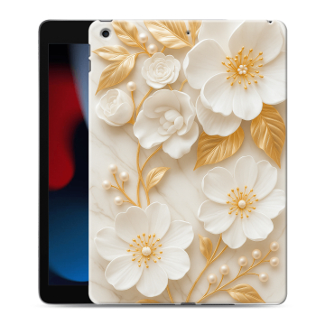 Силиконовый чехол на Ipad 10.2 (2021) с принтом Цветы Силиконовый чехол на Ipad 10.2 (2021) с принтом Цветы