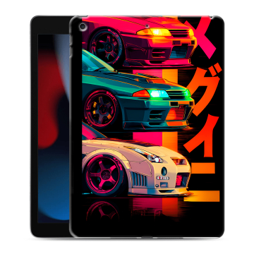 Силиконовый чехол на Ipad 10.2 (2021) с принтом Гоночные машины Силиконовый чехол на Ipad 10.2 (2021) с принтом Гоночные машины