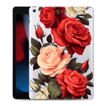 Силиконовый чехол на Ipad 10.2 (2021) с принтом Розы Силиконовый чехол на Ipad 10.2 (2021) с принтом Розы