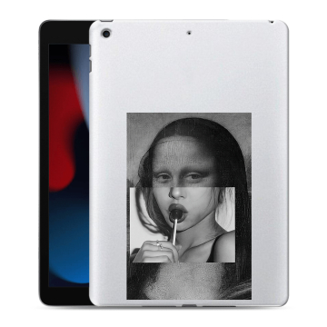 Силиконовый чехол на Ipad 10.2 (2021) с принтом Мона Лиза Силиконовый чехол на Ipad 10.2 (2021) с принтом Мона Лиза