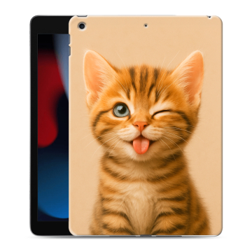 Силиконовый чехол на Ipad 10.2 (2021) с принтом котенок Силиконовый чехол на Ipad 10.2 (2021) с принтом котенок
