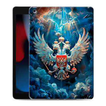 Силиконовый чехол на Ipad 10.2 (2021) с принтом Герб флаг России Силиконовый чехол на Ipad 10.2 (2021) с принтом Герб флаг России