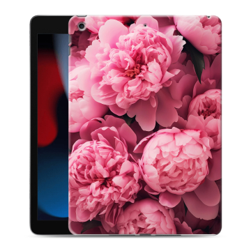 Силиконовый чехол на Ipad 10.2 (2021) с принтом цветы пионы Силиконовый чехол на Ipad 10.2 (2021) с принтом цветы пионы