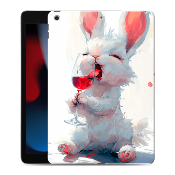 Силиконовый чехол на Ipad 10.2 (2021) с принтом кролик зайчик Силиконовый чехол на Ipad 10.2 (2021) с принтом кролик зайчик