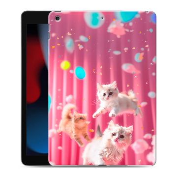 Силиконовый чехол на Ipad 10.2 (2021) с принтом милые котики Силиконовый чехол на Ipad 10.2 (2021) с принтом милые котики