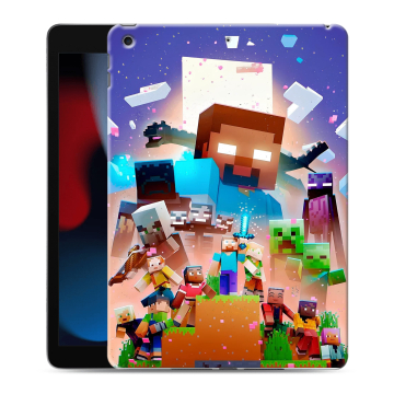 Силиконовый чехол на Ipad 10.2 (2021) с принтом Майнкрафт Minecraft