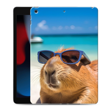 Силиконовый чехол на Ipad 10.2 (2021) с принтом Капибара Силиконовый чехол на Ipad 10.2 (2021) с принтом Капибара