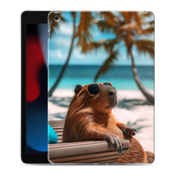 Силиконовый чехол на Ipad 10.2 (2021) с принтом Капибара Силиконовый чехол на Ipad 10.2 (2021) с принтом Капибара
