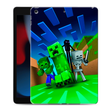 Силиконовый чехол на Ipad 10.2 (2021) с принтом Майнкрафт