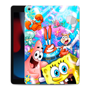 Силиконовый чехол на Ipad 10.2 (2021) с принтом спанчбоб спанч боб Силиконовый чехол на Ipad 10.2 (2021) с принтом спанчбоб спанч боб