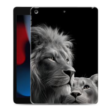 Силиконовый чехол на Ipad 10.2 (2021) с принтом Лев кошки Силиконовый чехол на Ipad 10.2 (2021) с принтом Лев кошки