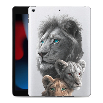 Силиконовый чехол на Ipad 10.2 (2021) с принтом Львы Силиконовый чехол на Ipad 10.2 (2021) с принтом Львы
