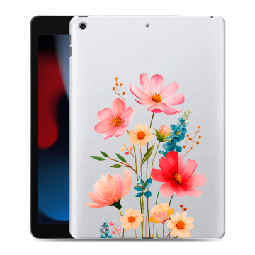 Силиконовый чехол на Ipad 10.2 (2021) с принтом Цветы Силиконовый чехол на Ipad 10.2 (2021) с принтом Цветы