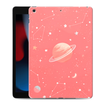 Силиконовый чехол на Ipad 10.2 (2021) с принтом Розовый космос Силиконовый чехол на Ipad 10.2 (2021) с принтом Розовый космос