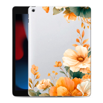 Силиконовый чехол на Ipad 10.2 (2021) с принтом Цветы принт Силиконовый чехол на Ipad 10.2 (2021) с принтом Цветы принт