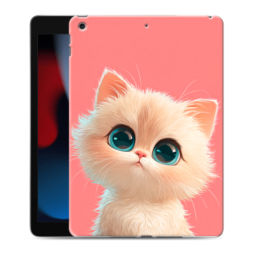 Силиконовый чехол на Ipad 10.2 (2021) с принтом Розовый котенок Силиконовый чехол на Ipad 10.2 (2021) с принтом Розовый котенок