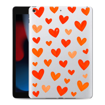 Силиконовый чехол на Ipad 10.2 (2021) с принтом Сердечки Силиконовый чехол на Ipad 10.2 (2021) с принтом Сердечки