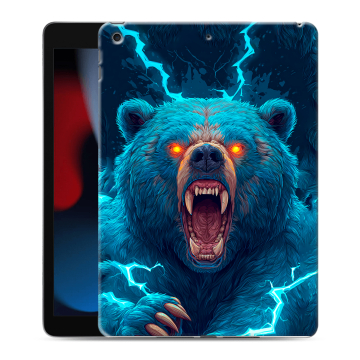 Силиконовый чехол на Ipad 10.2 (2021) с принтом Медведь Силиконовый чехол на Ipad 10.2 (2021) с принтом Медведь