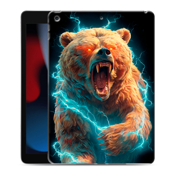 Силиконовый чехол на Ipad 10.2 (2021) с принтом Медведь Силиконовый чехол на Ipad 10.2 (2021) с принтом Медведь