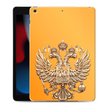 Силиконовый чехол на Ipad 10.2 (2021) с принтом Герб Флаг России Силиконовый чехол на Ipad 10.2 (2021) с принтом Герб Флаг России