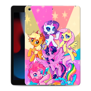 Силиконовый чехол на Ipad 10.2 (2021) с принтом My little pony Дружба чудо Силиконовый чехол на Ipad 10.2 (2021) с принтом My little pony Дружба чудо