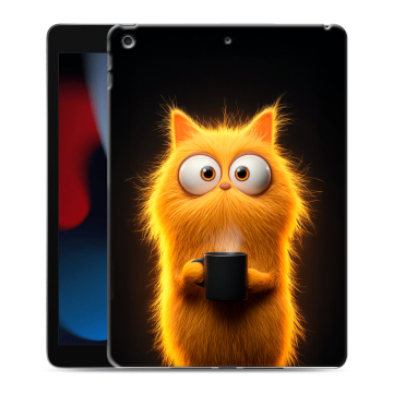 Силиконовый чехол на Ipad 10.2 (2021) с принтом Смешной кот Силиконовый чехол на Ipad 10.2 (2021) с принтом Смешной кот