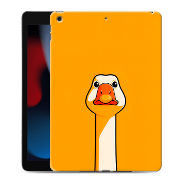 Силиконовый чехол на Ipad 10.2 (2021) с принтом Смешная утка Силиконовый чехол на Ipad 10.2 (2021) с принтом Смешная утка