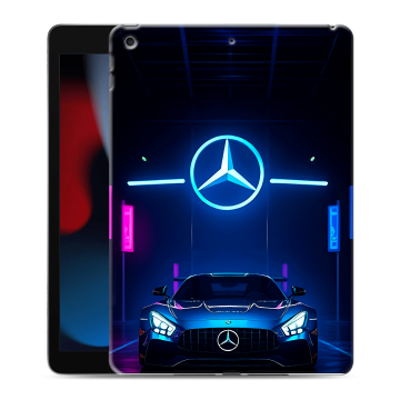 Силиконовый чехол на Ipad 10.2 (2021) с принтом Mercedes Мерседес Силиконовый чехол на Ipad 10.2 (2021) с принтом Mercedes Мерседес