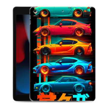 Силиконовый чехол на Ipad 10.2 (2021) с принтом машины тачки Силиконовый чехол на Ipad 10.2 (2021) с принтом машины тачки