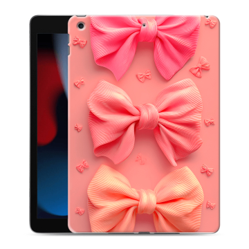 Силиконовый чехол на Ipad 10.2 (2021) с принтом Розовые бантики Силиконовый чехол на Ipad 10.2 (2021) с принтом Розовые бантики