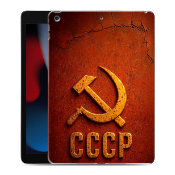 Силиконовый чехол на Ipad 10.2 (2021) с принтом Флаг Герб СССР Силиконовый чехол на Ipad 10.2 (2021) с принтом Флаг Герб СССР