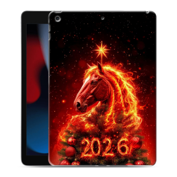 Силиконовый чехол на Ipad 10.2 (2021) с принтом Новый год Силиконовый чехол на Ipad 10.2 (2021) с принтом Новый год